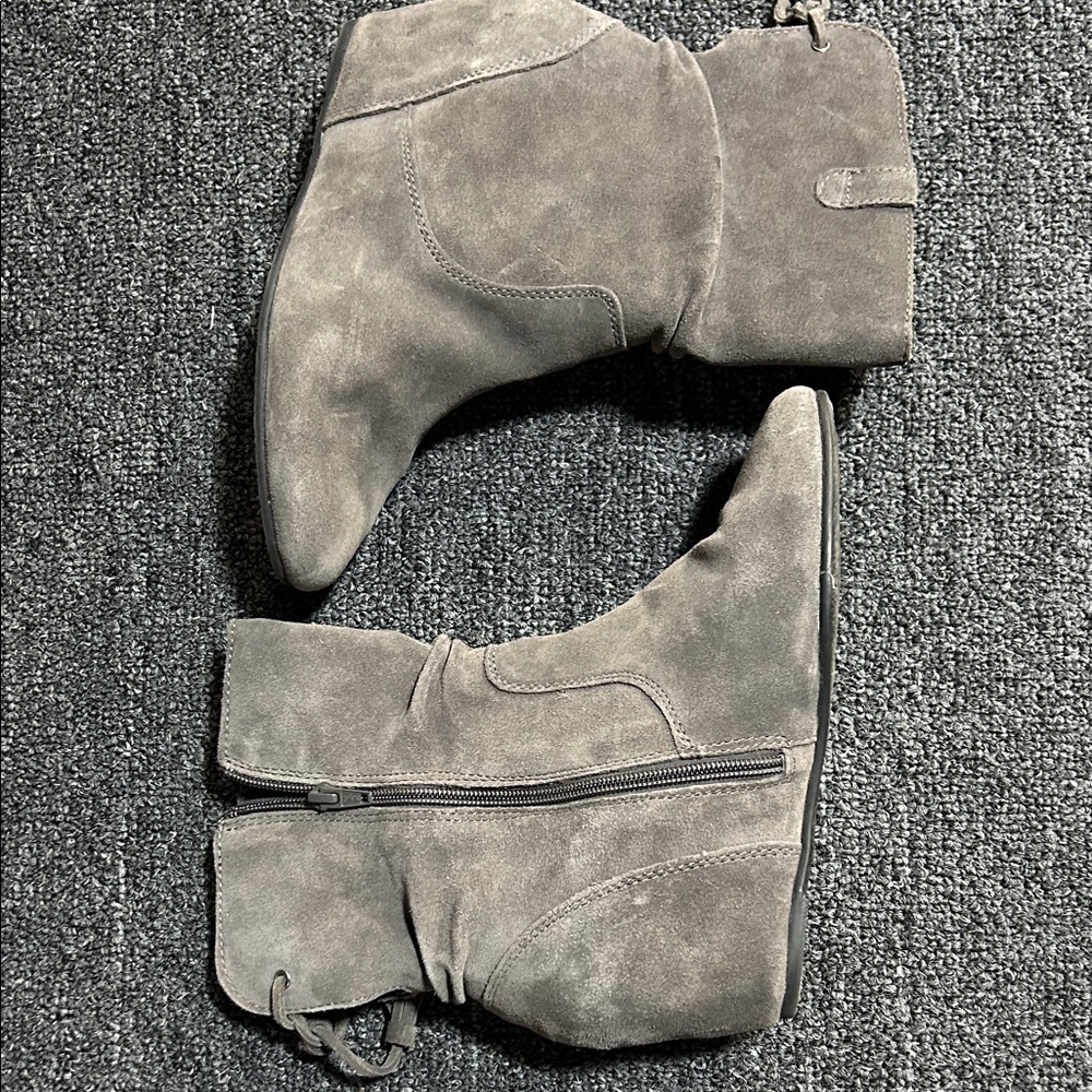 Gray Ankle Boots